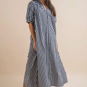 Simple Tuesday Colette navy gingham dress